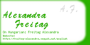 alexandra freitag business card